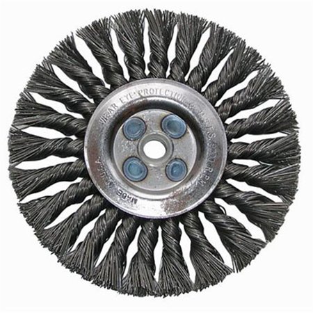 SHARK INDUSTRIES 4 Straight Knotted Wire Wheel SRK14060